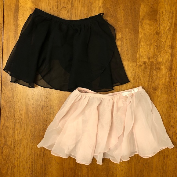 Freestyle Other - Little Girl’s Dance/Ballet Skirts (2); Freestyle by Danskin; Wrap; Pink & Black